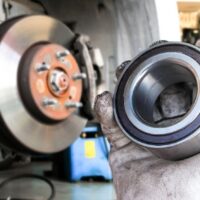can a bad rear wheel bearing cause smoke