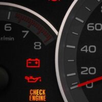 can engine light come on if oil is low