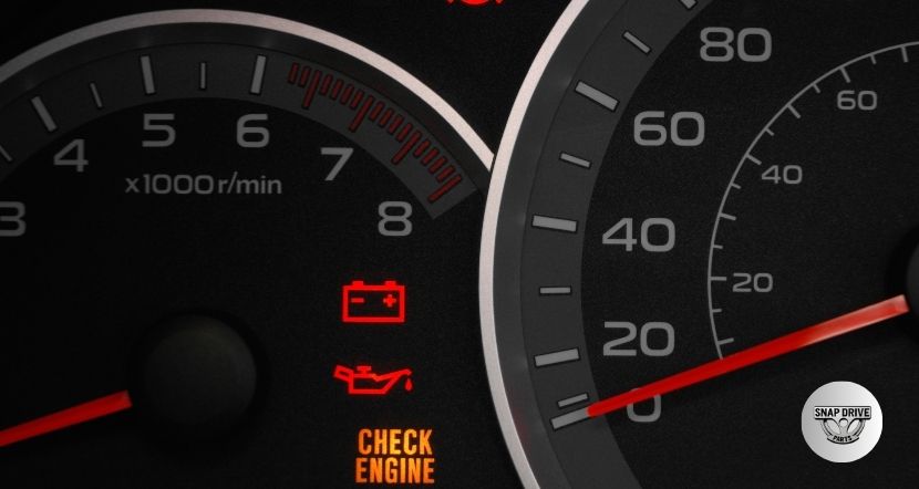 can engine light come on if oil is low