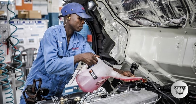 how to clean antifreeze spill