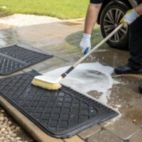how to clean floor mats