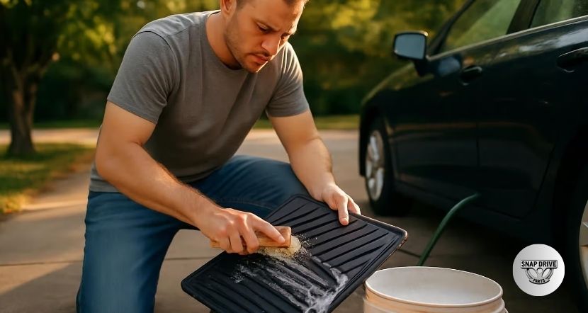how to clean floor mats auto