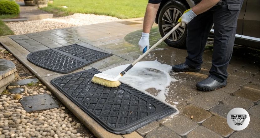 how to clean floor mats