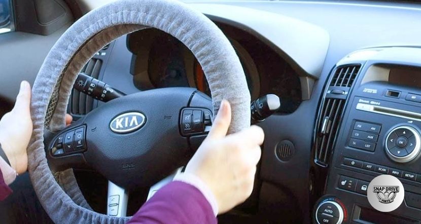 how to put on steering wheel cover