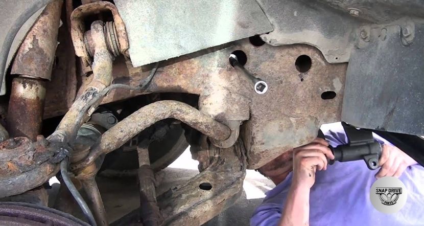 how to remove stuck idler arm