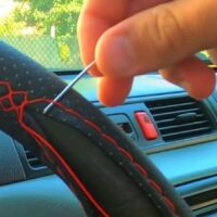 how to sew a steering wheel cover