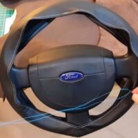 how to stitch steering wheel cover