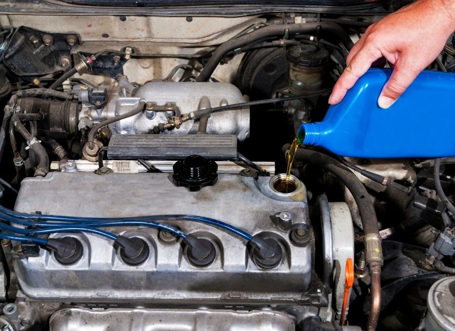 how to add engine oil for acura tsx 2009