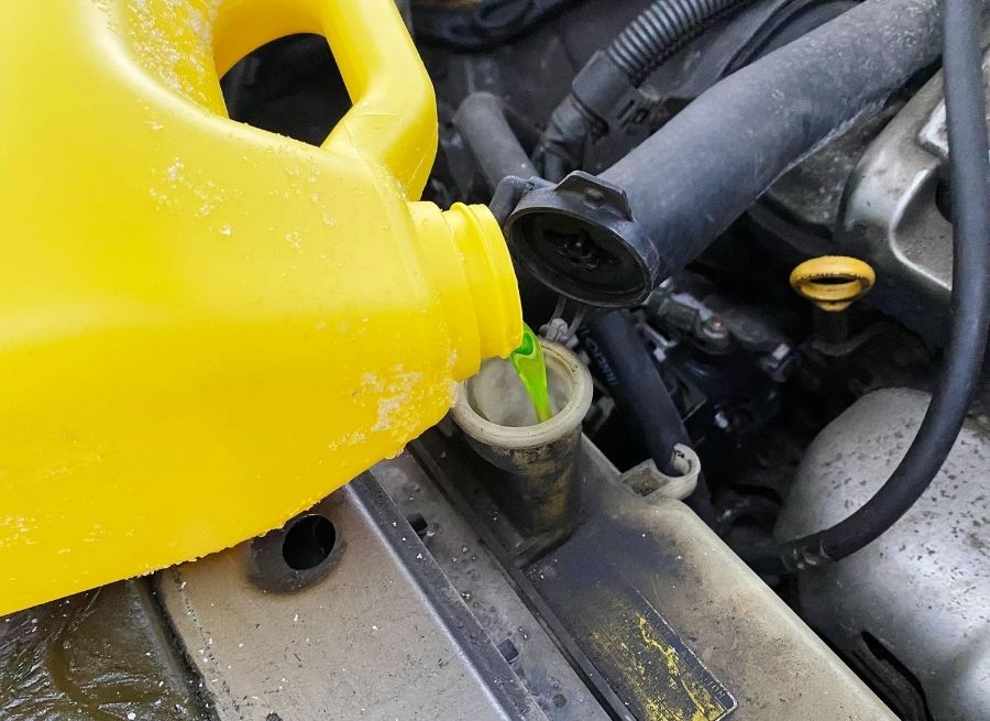 how to clean up antifreeze