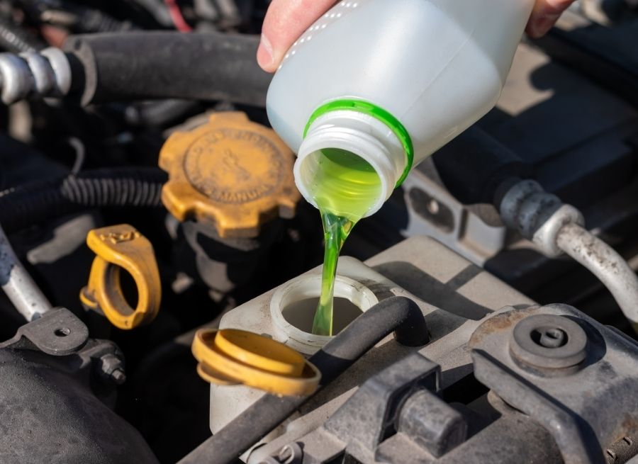how to clean up coolant