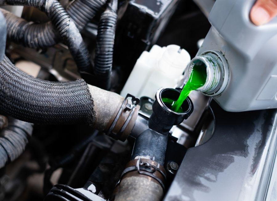 how to clean up coolant