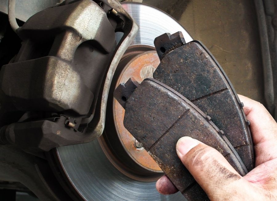 how to measure brake pad thickness